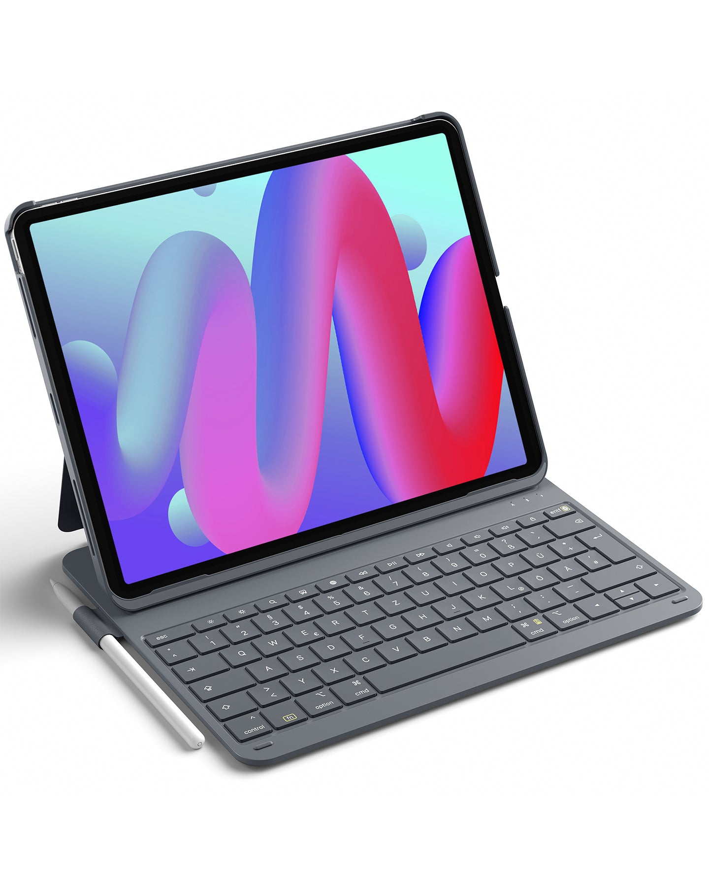 inateck DE Super-leicht Tastatur Hülle für iPad Air 13" M3/M2 (2025/2024), iPad Air 6, iPad Pro 12.9" 6/5/4/3, BK2007-13