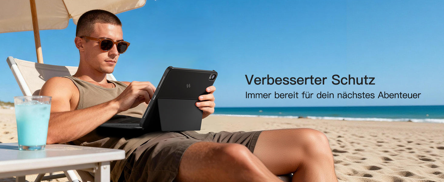 Inateck Tastatur Hülle für iPad Pro 12.9" & iPad Air 13"