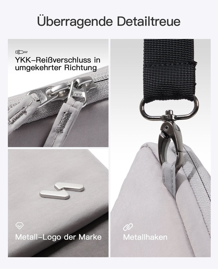 Inateck 360° Schutz Laptoptasche Hülle Schultertasche, kompatibel mit 13-Zoll MacBook Pro/Air, 14-Zoll MacBook Pro/Max (2026-2021), LBT32