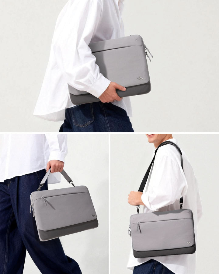 Inateck 360° Schutz Laptoptasche Hülle Schultertasche, kompatibel mit 13-Zoll MacBook Pro/Air, 14-Zoll MacBook Pro/Max (2026-2021), LBT32