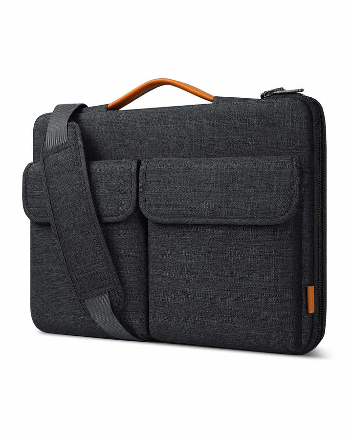 inateck DE EdgeKeeper 360° Rundumschutz Laptoptasche Schultertaschen 13-15,6 Zoll - LB03008/K5 15.6 Zoll Schwarzgrau