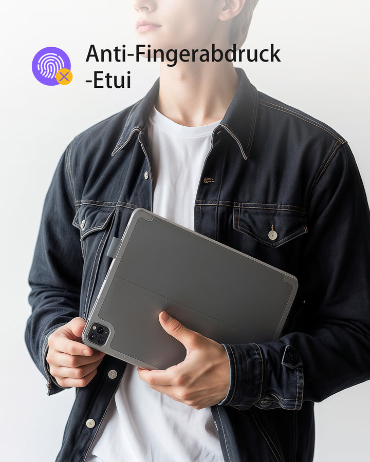 inateck DE Super-leicht Tastatur Hülle für iPad Air 13" M3/M2 (2025/2024), iPad Air 6, iPad Pro 12.9" 6/5/4/3, BK2007-13