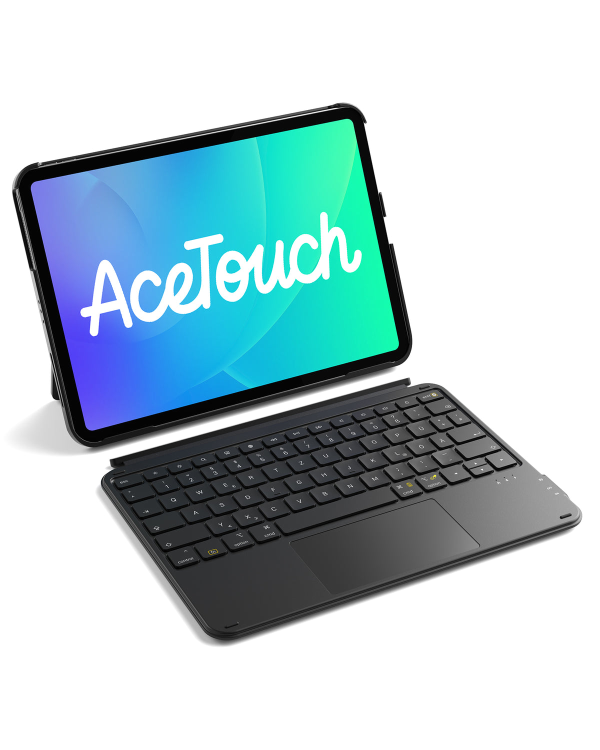 Ultraleicht Tastatur für iPad 11" (A16 2025), iPad 10, iPad Air 11" M4/M3/M2 (2026/2025/2024), iPad Air 5/4, iPad Pro 11" 4/3/2/1, QWERTZ, Acetouch, KB04122