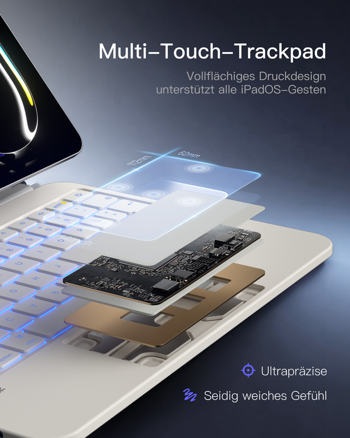 NeoMagic Magnetische Tastatur Hülle für iPad 11/10 Gen 2025 A16 11", QWERTZ, KB903-10