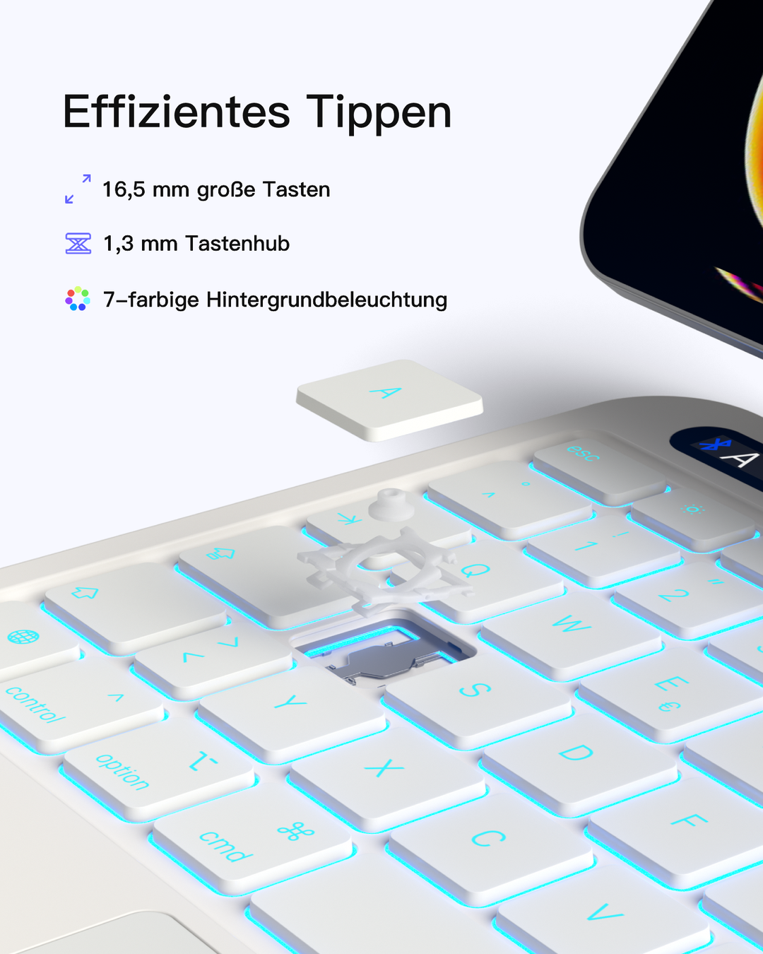 NeoMagic Magnetische Tastatur Hülle für iPad 11/10 Gen 2025 A16 11", QWERTZ, KB903-10