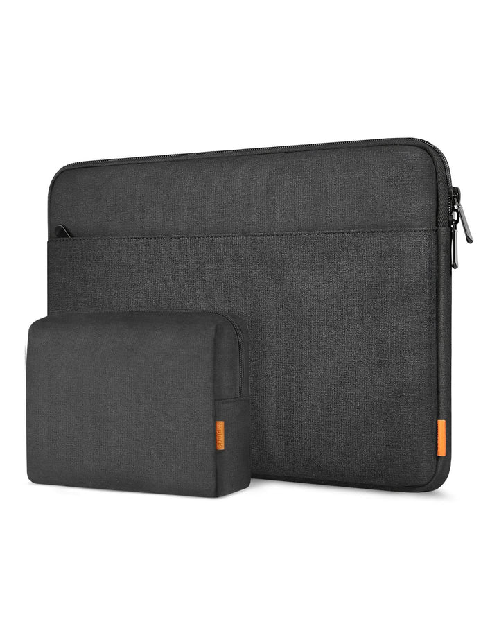 inateck DE Ultraleichte Laptoptasche Hülle 13-16 Zoll mit Zubehörtasche, LB01005 16 Zoll Schwarz