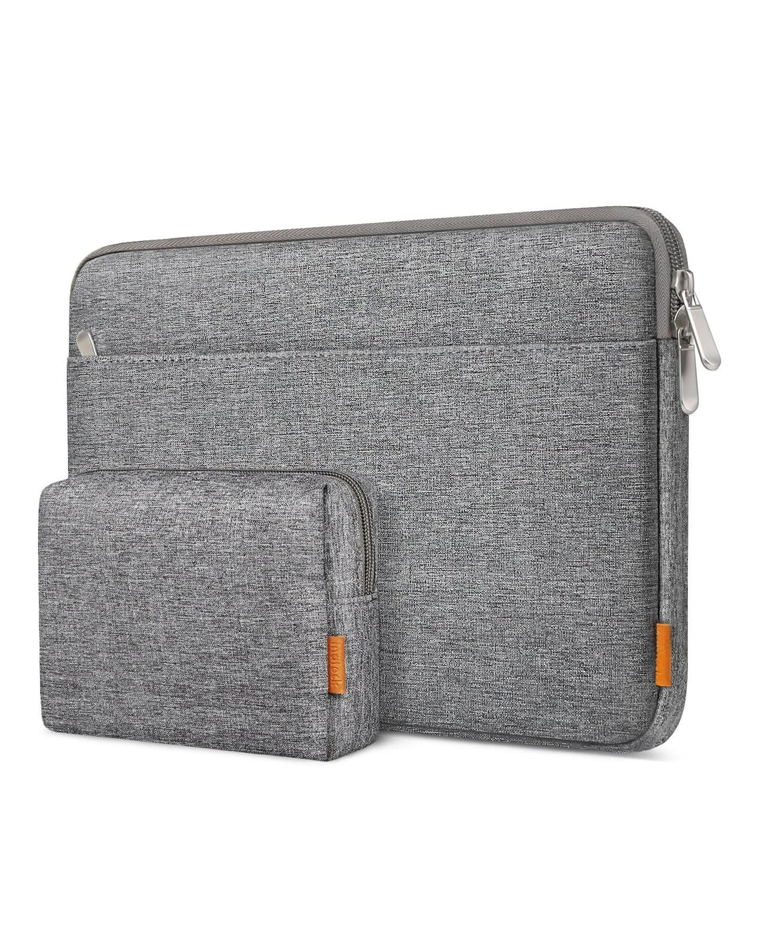 inateck DE Ultraleichte Laptoptasche Hülle 13-16 Zoll mit Zubehörtasche, LB01005 15.6 Zoll Grau