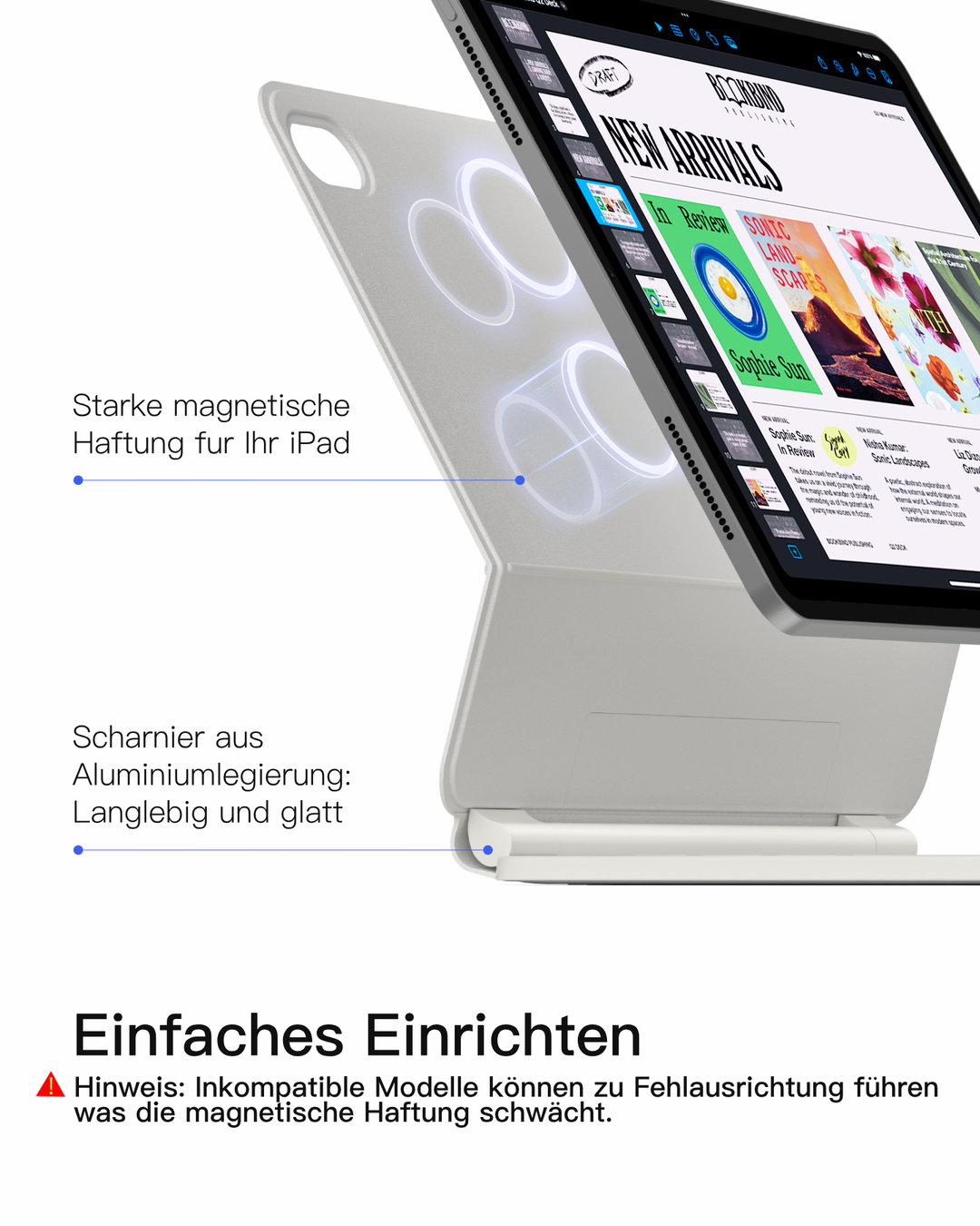 NeoMagic Magnetische Tastatur Hülle für iPad 11" (A16 2025), iPad 10, KB09119-10