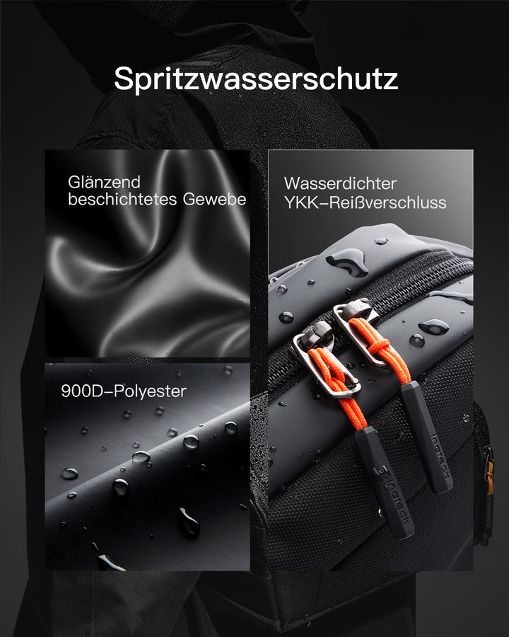 Inateck Sling Bag Umhängetasche wasserabweisend, Crossbody Schultertasche mit RFID-Schutz, FBX23