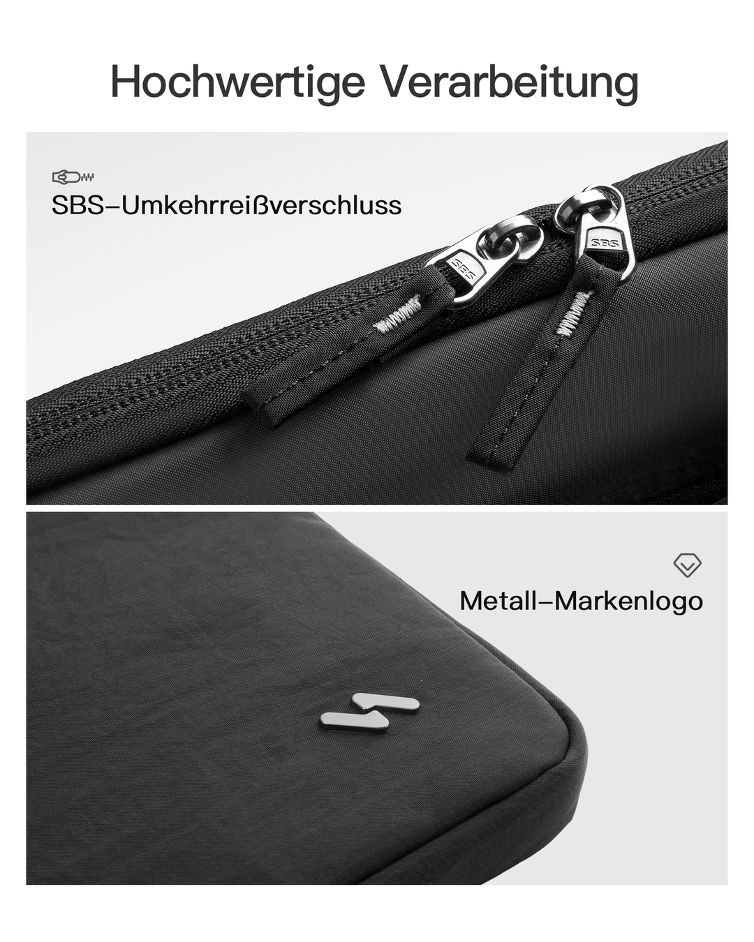 Inateck Laptop-Hülle Sleeve, kompatibel mit 14" MacBook Pro M5/M4/M3/M2/M1 Pro/Max (2026-2021), LBT14