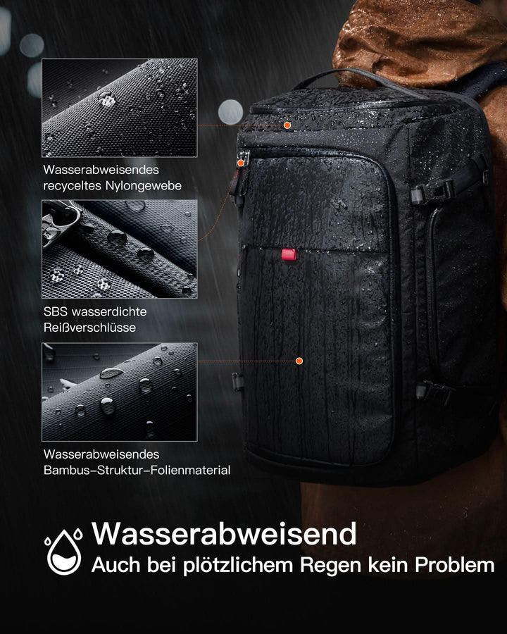 Leichter Reiserucksack 36-43L erweiterbar, TSA freundlicher Travel Laptop Backpack für Herren Damen, BPX36
