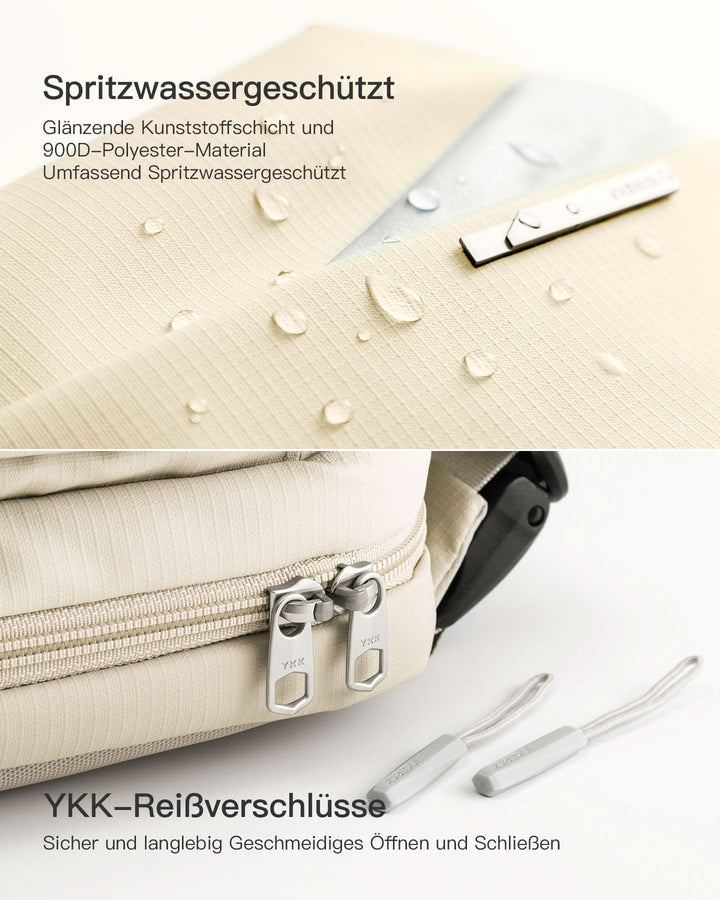 inateck DE Sling Bag mit 19 eingebaute Taschen, stylische Crossbody Bag mit verstellbarem Schultergurt, LB03014