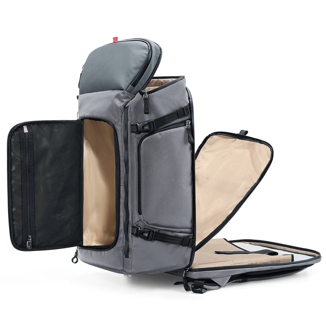 Handgepäck Rucksack 40L, TSA Freundlich Groß Reiserucksack Spritzwassergeschützt Travel Backpack für 17 Zoll Laptop, BPX31