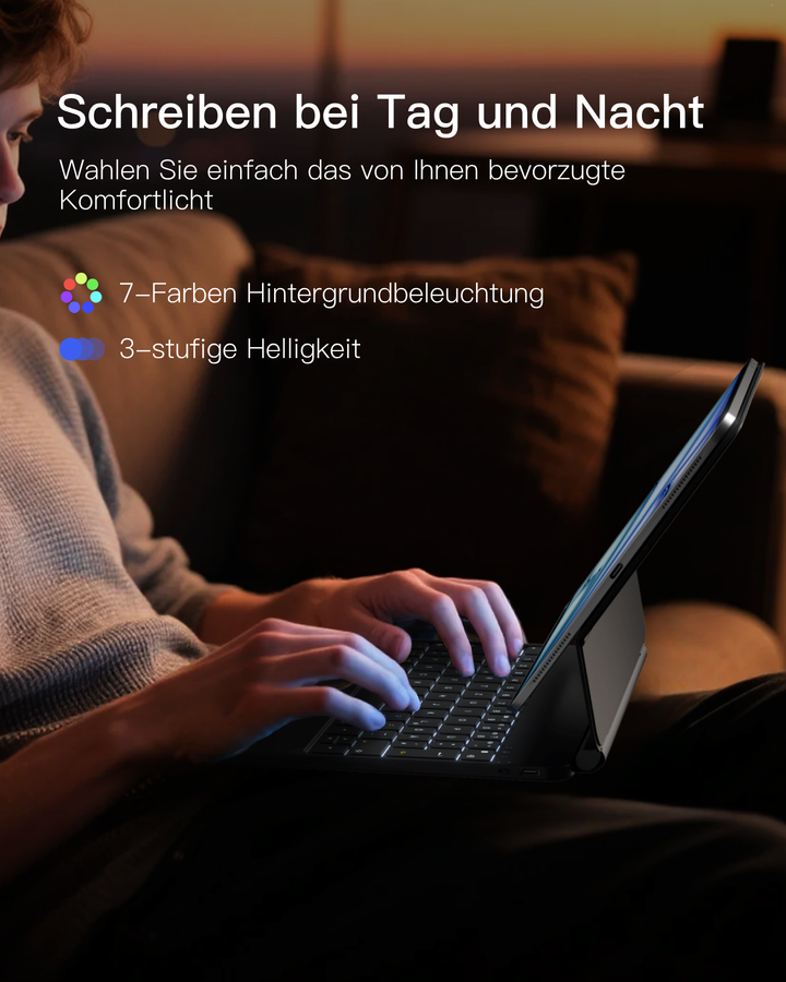 NeoMagic Magnetische Tastatur Hülle für iPad 11" (A16 2025), iPad 10, KB09119-10