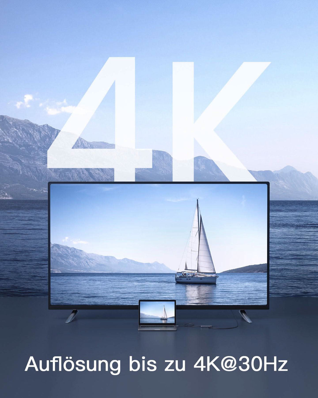 USB C Hub mit 7 Ports, USB 3.2 Gen 2, mit 4K HDMI Port, 50cm Kabel, HB2027 - Inateck Official DE
